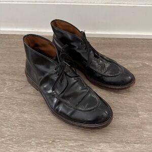 A.P.C. Black Lace Up Boots